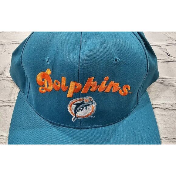 Vintage Miami Dolphins Snapback Hat Cap Team NFL AJD Adjustable - Picture 3 of 12